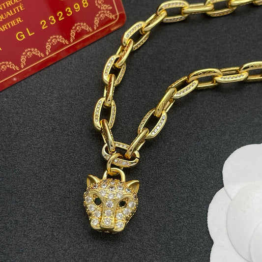 ¡®Aura Jewelry¡¯Lion Head Link Chain Necklace