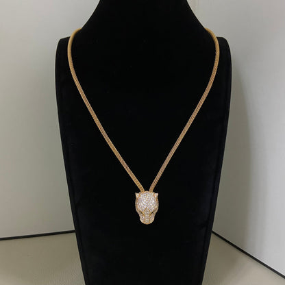 ¡®Aura Jewelry¡¯Panther Head Layered Necklace