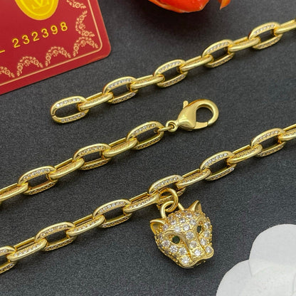 ¡®Aura Jewelry¡¯Lion Head Link Chain Necklace