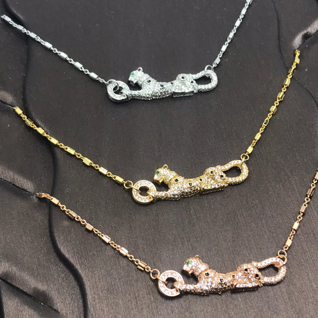 ¡®Aura Jewelry¡¯Pave Panther Pendant Necklace