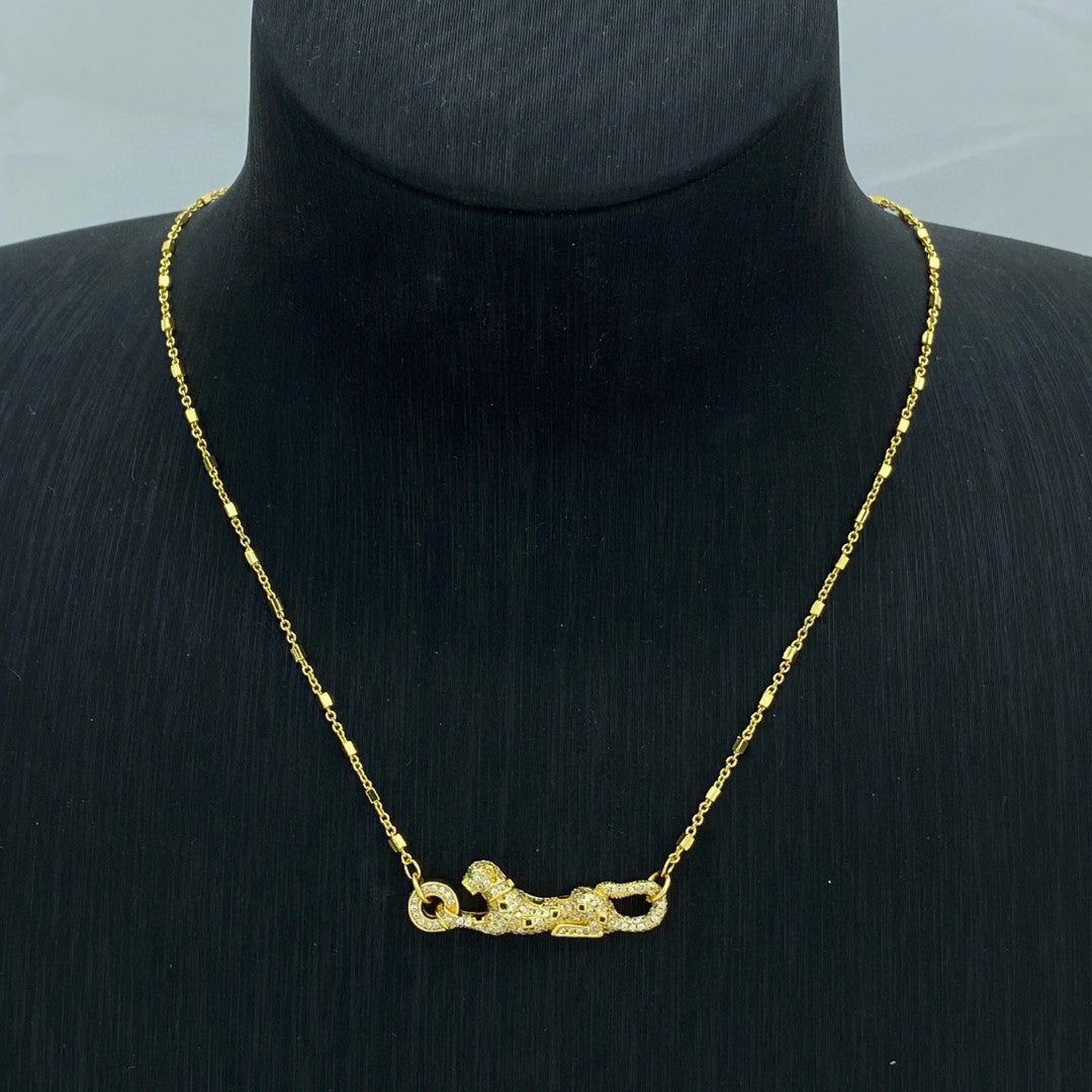 ¡®Aura Jewelry¡¯Pave Panther Pendant Necklace