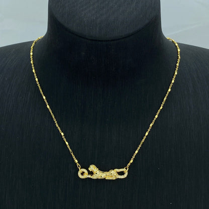 ¡®Aura Jewelry¡¯Pave Panther Pendant Necklace