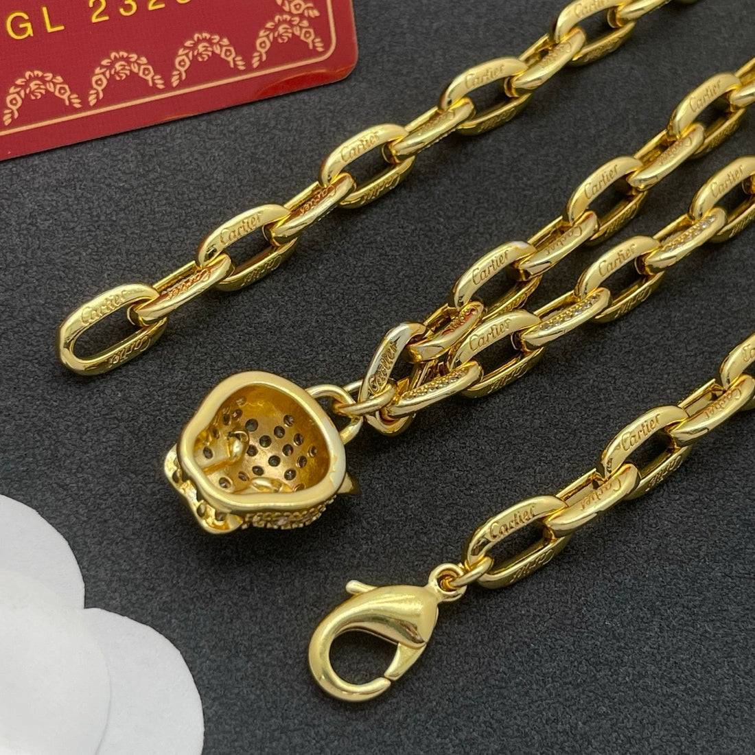 ¡®Aura Jewelry¡¯Lion Head Link Chain Necklace