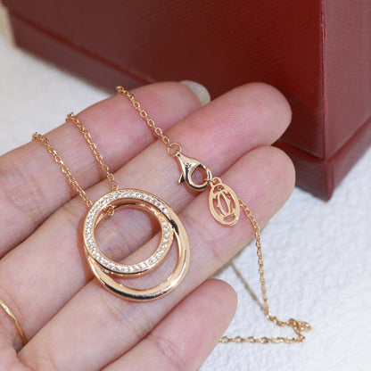 ¡®Aura Jewelry¡¯Double Circle Pendant Necklace