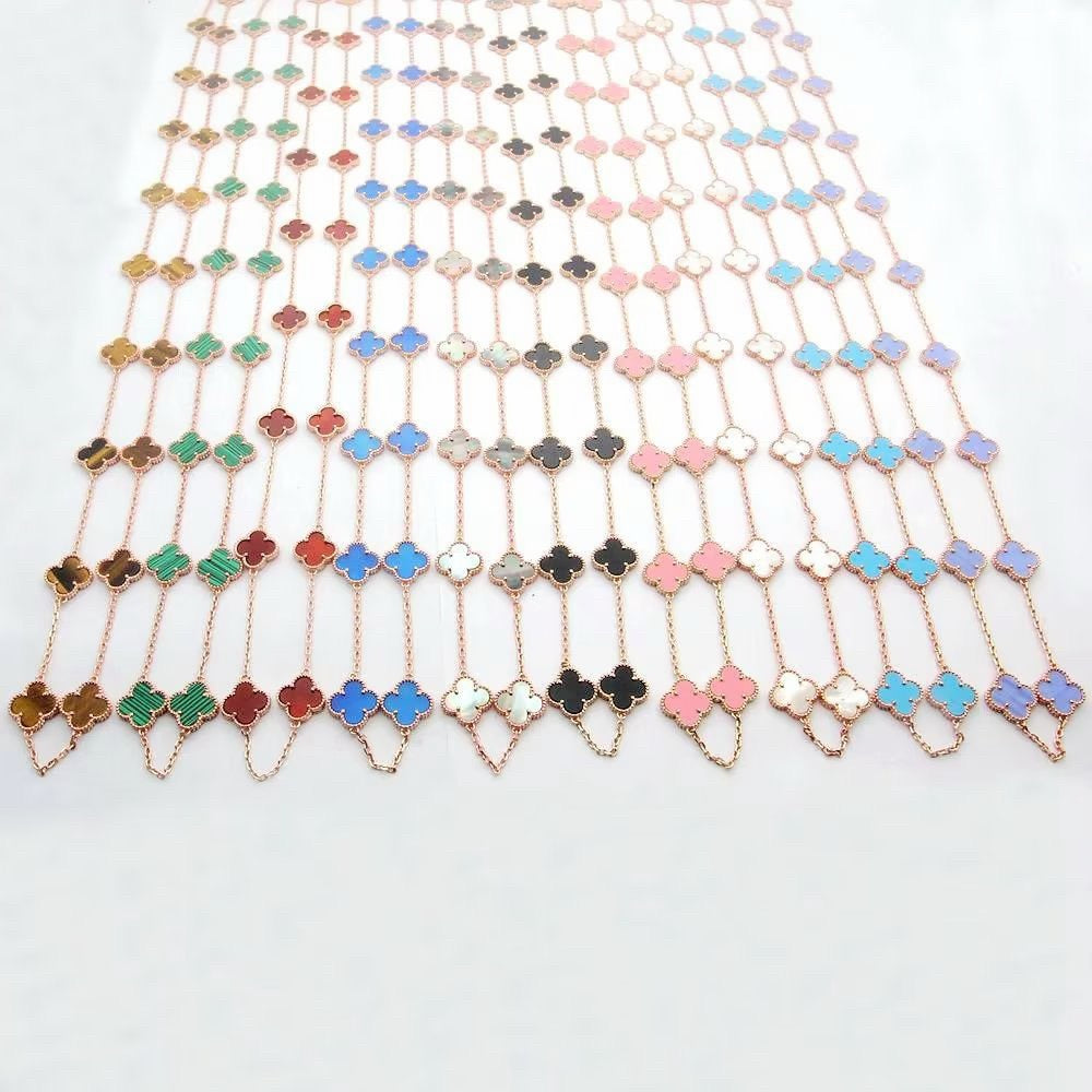 ¡®Aura Jewels¡¯CLOVER 20 MOTIFS PINK MOTHER‑OF‑PEARL ROSE GOLD