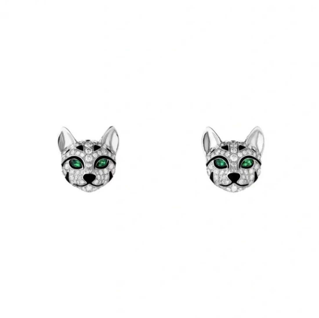 ¡®Aura Jewelry¡¯ Panther Face Stud Earrings