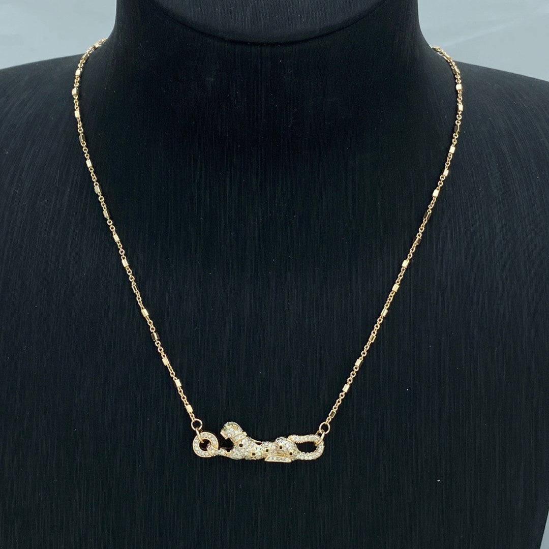 ¡®Aura Jewelry¡¯Pave Panther Pendant Necklace