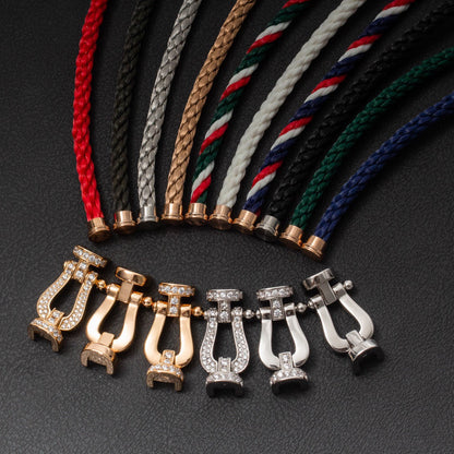 ¡®Lume Jewelry¡¯FORCE LARGE HORSESHOE FULL DIAMOND BRACELET ROSE GOLD
