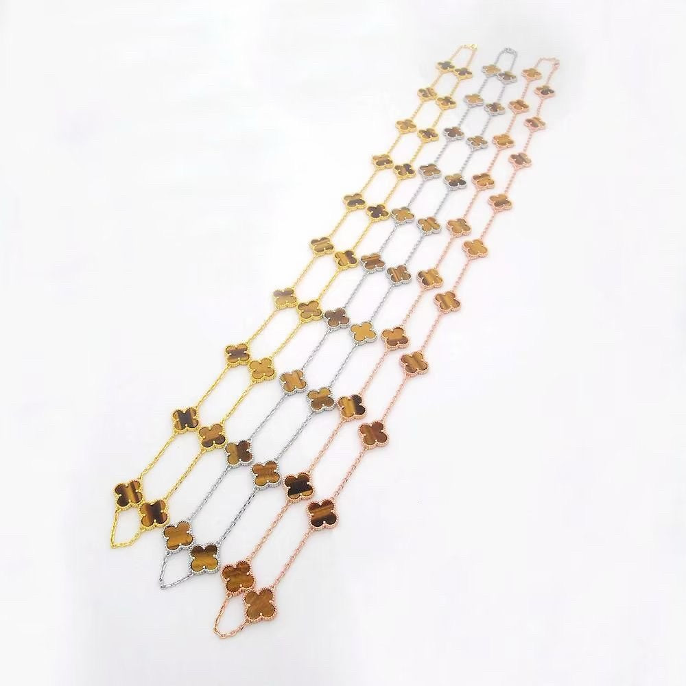 ¡®Aura Jewels¡¯CLOVER 20 MOTIFS PINK MOTHER‑OF‑PEARL ROSE GOLD