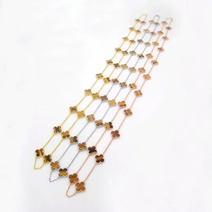 ¡®Aura Jewels¡¯CLOVER 20 MOTIFS PINK MOTHER‑OF‑PEARL ROSE GOLD
