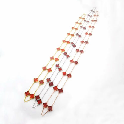 ¡®Aura Jewels¡¯CLOVER 20 MOTIFS PINK MOTHER‑OF‑PEARL ROSE GOLD