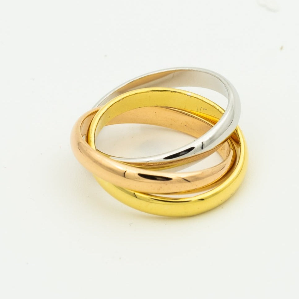 [Aura Jewelry]TRINITY RING GOLD PINK GOLD SILVER