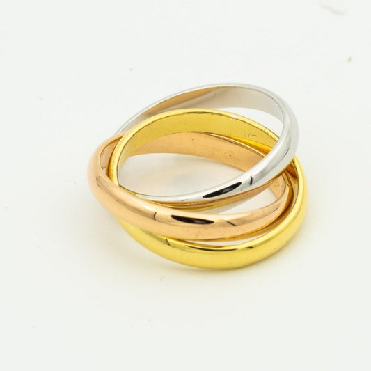 [Aura Jewelry]TRINITY RING GOLD PINK GOLD SILVER