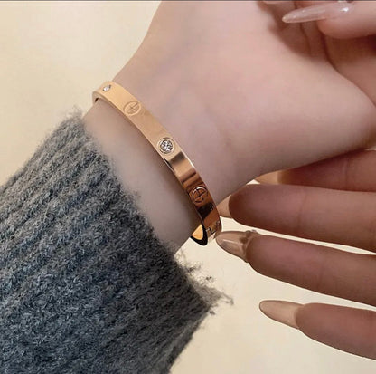 [Aura Jewels]2026 RAINBOW LOVE BRACELET 6.1MM  10 DIAMONDS