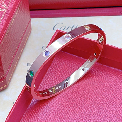 [Aura Jewels]2026 RAINBOW LOVE BRACELET 6.1MM  10 DIAMONDS