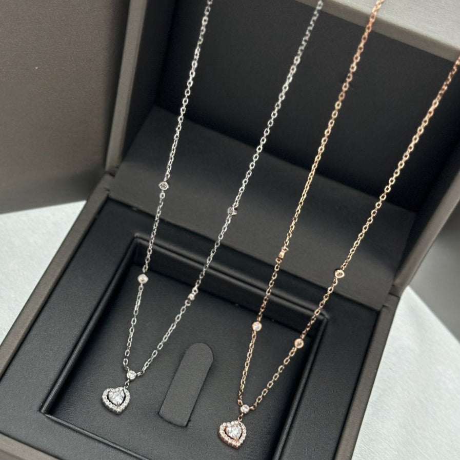 [Aura Jewels]JOY HEART DIAMOND NECKLACE