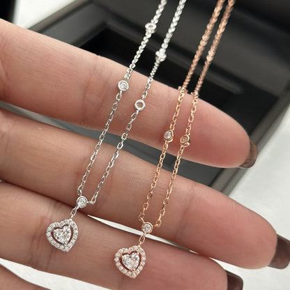 [Aura Jewels]JOY HEART DIAMOND NECKLACE