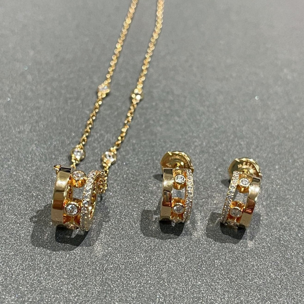 [Aura Jewels]CHAIN MOVE ROMANE PEDAND NECKLACE
