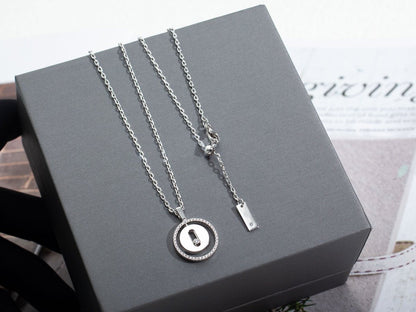 [Aura Jewels]LUCKY MOVE PM NECKLACE SILVER DIAMOND