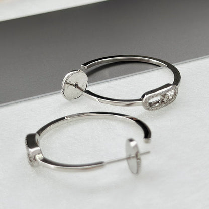 [Aura Jewels]CREOLES MOVE UNO PM DIAMOND EARRINGS