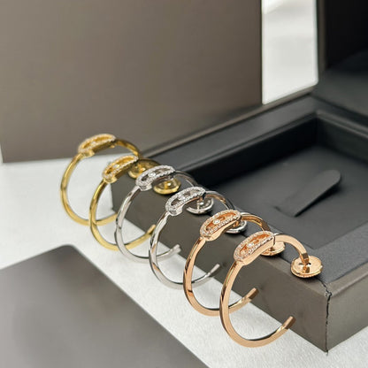 [Aura Jewels]CREOLES MOVE UNO PM DIAMOND EARRINGS