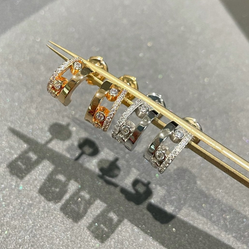 [Aura Jewels]MOVE ROMANE EARRINGS DIAMOND