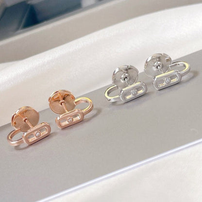 [Aura Jewels]CREOLES MOVE UNO MINI 1 DIAMOND EARRINGS