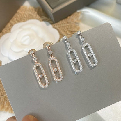 [Aura Jewels]DORMEUSES MOVE UNO DIAMOND EARRINGS