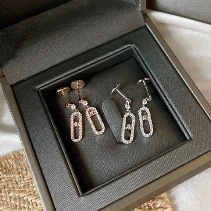 [Aura Jewels]DORMEUSES MOVE UNO DIAMOND EARRINGS
