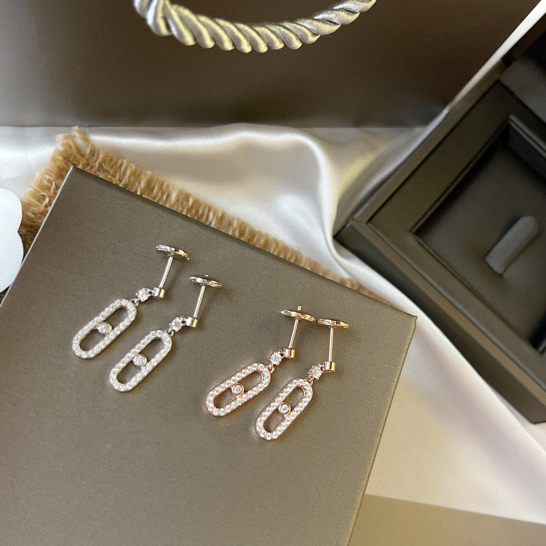 [Aura Jewels]DORMEUSES MOVE UNO DIAMOND EARRINGS