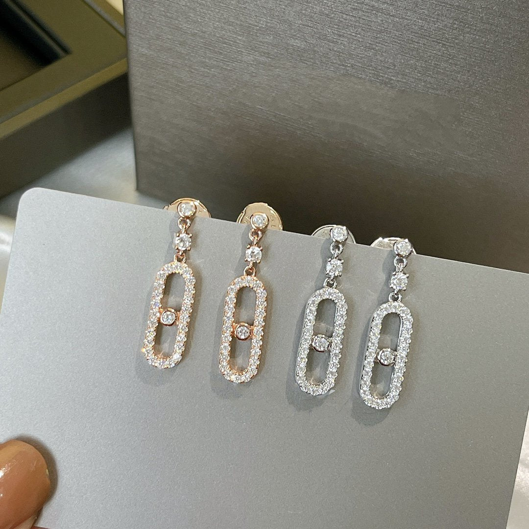 [Aura Jewels]DORMEUSES MOVE UNO DIAMOND EARRINGS