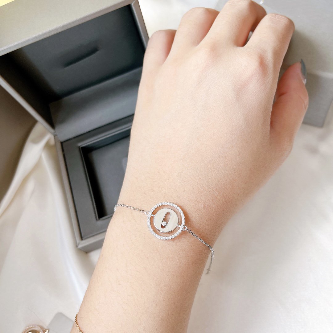 [Aura Jewels]LUCKY MOVE PAVED DIAMOND BRACELET