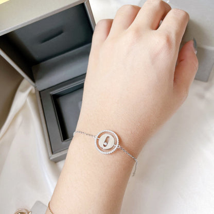 [Aura Jewels]LUCKY MOVE PAVED DIAMOND BRACELET
