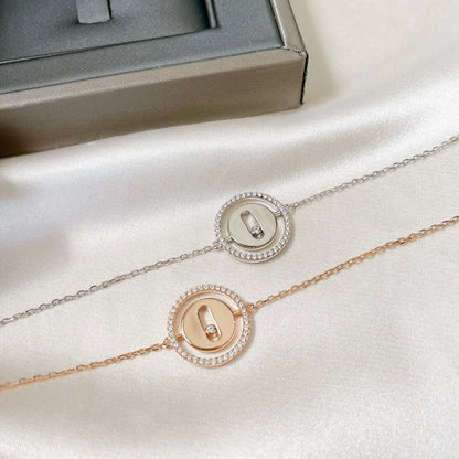 [Aura Jewels]LUCKY MOVE PAVED DIAMOND BRACELET