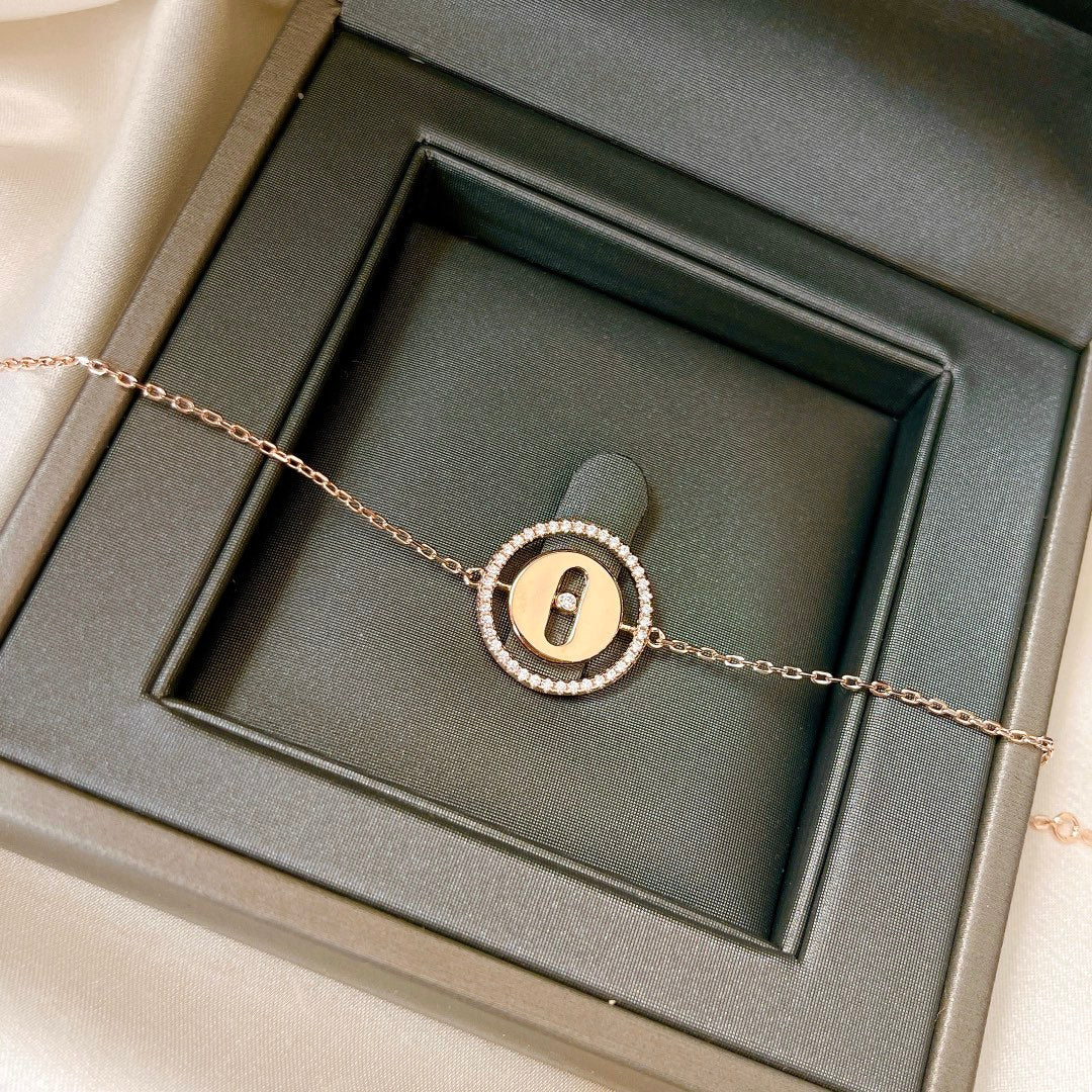[Aura Jewels]LUCKY MOVE PAVED DIAMOND BRACELET