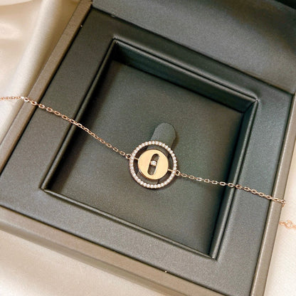 [Aura Jewels]LUCKY MOVE PAVED DIAMOND BRACELET
