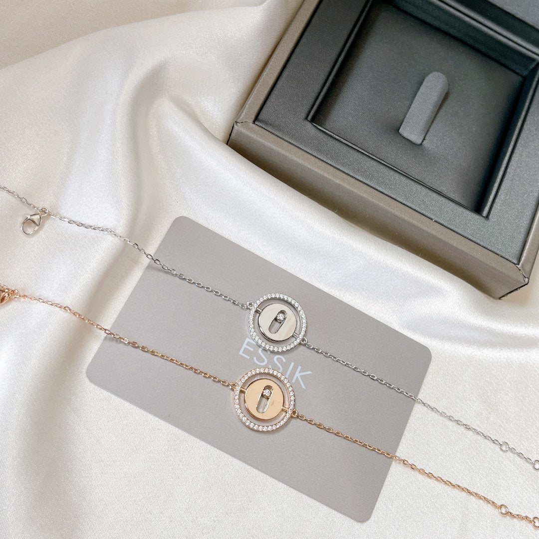 [Aura Jewels]LUCKY MOVE PAVED DIAMOND BRACELET