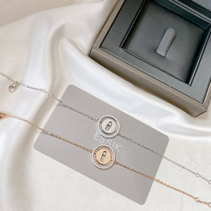 [Aura Jewels]LUCKY MOVE PAVED DIAMOND BRACELET