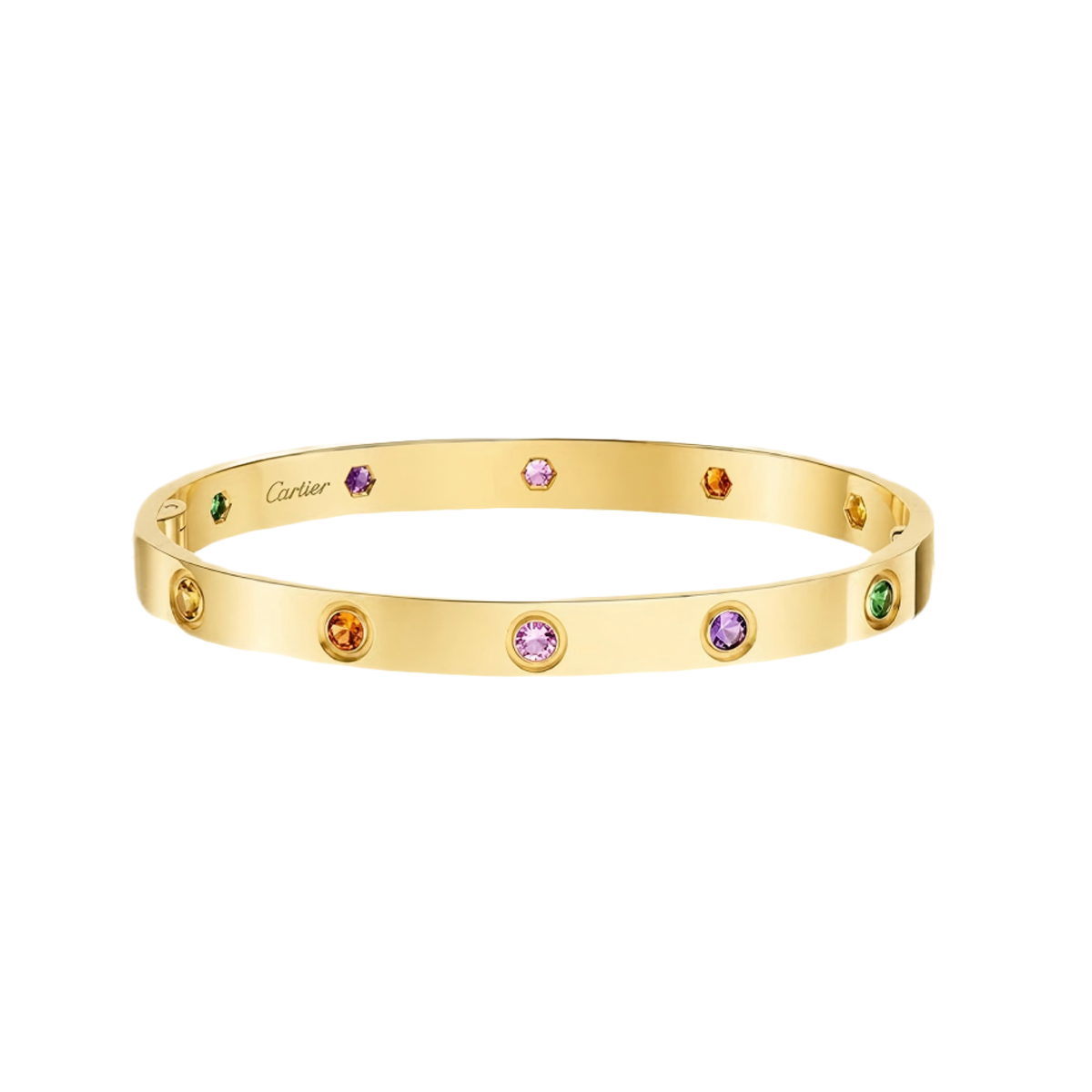 [Aura Jewels]2026 RAINBOW LOVE BRACELET 6.1MM  10 DIAMONDS