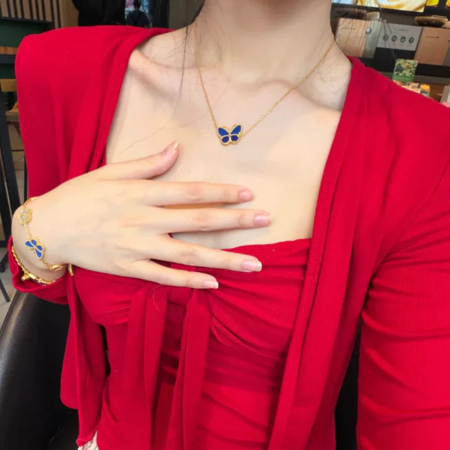 [Aura Jewels] 2026 NEW LUCKY BUTTERFLY 1 MOTIFS NECKLACE