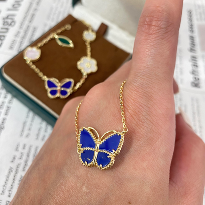 [Aura Jewels] 2026 NEW LUCKY BUTTERFLY 1 MOTIFS NECKLACE