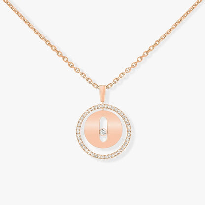 [Aura Jewels]LUCKY MOVE PM NECKLACE PINK GOLD DIAMOND
