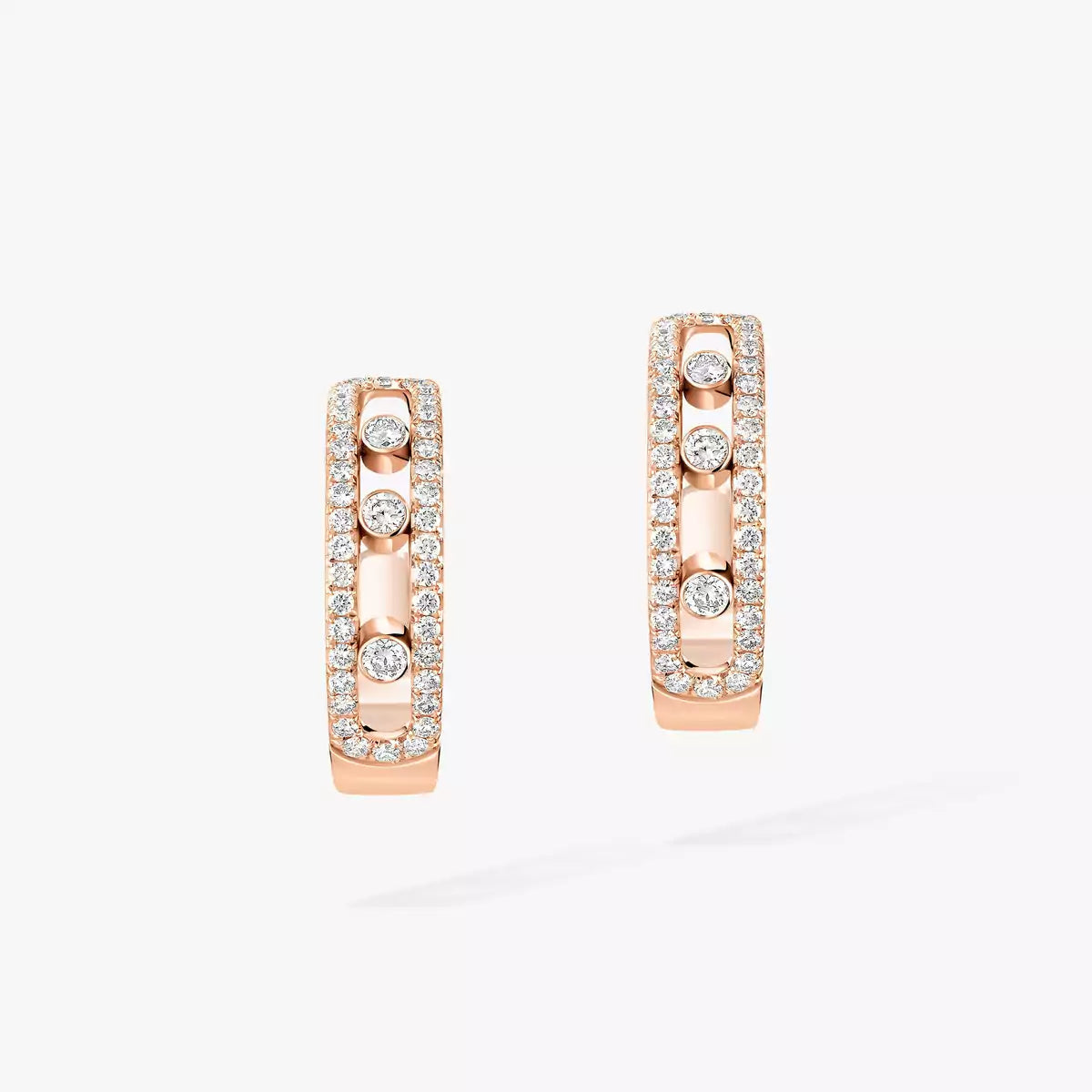 [Lume Jewelry]Diamond Pave_ Hoop Earrings Move