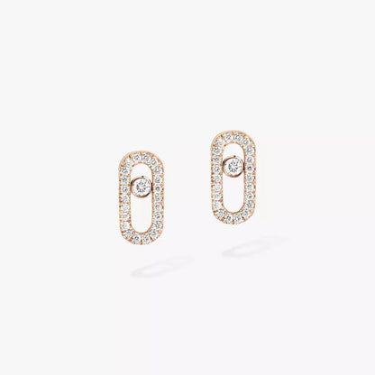 [Aura Jewels]Move Uno Diamond Earrings