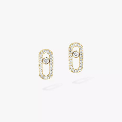 [Aura Jewels]Move Uno Diamond Earrings