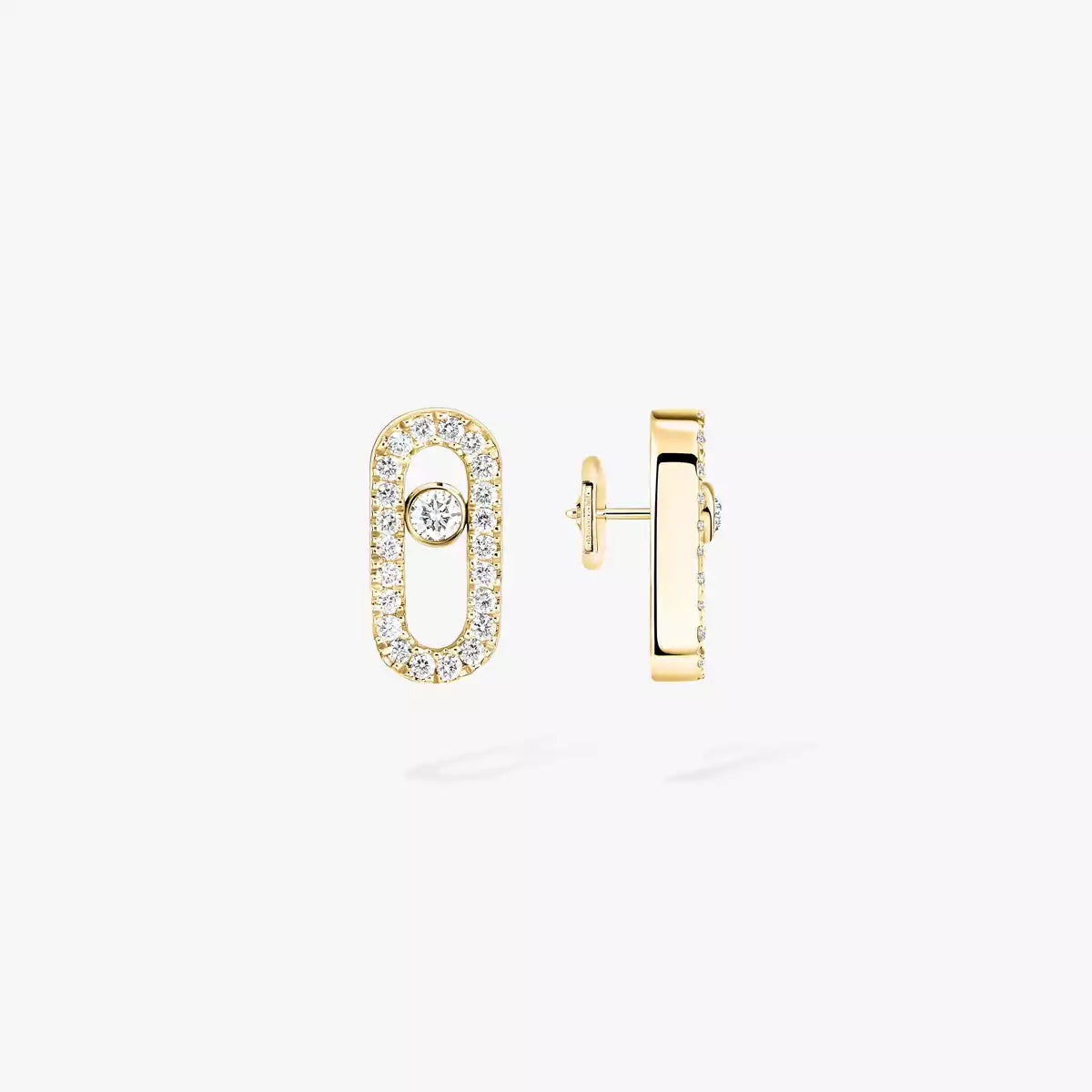[Aura Jewels]Move Uno Diamond Earrings