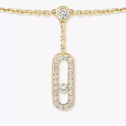 [Aura Jewels] Move Uno pavé ankle bracelet