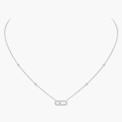 [Aura Jewels]Diamond Necklace Move Uno