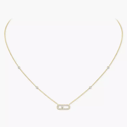 [Aura Jewels]Diamond Necklace Move Uno