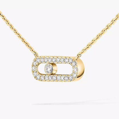 [Aura Jewels]Diamond Necklace Move Uno